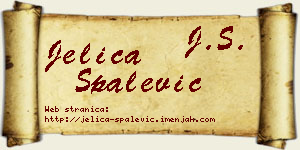 Jelica Spalević vizit kartica
